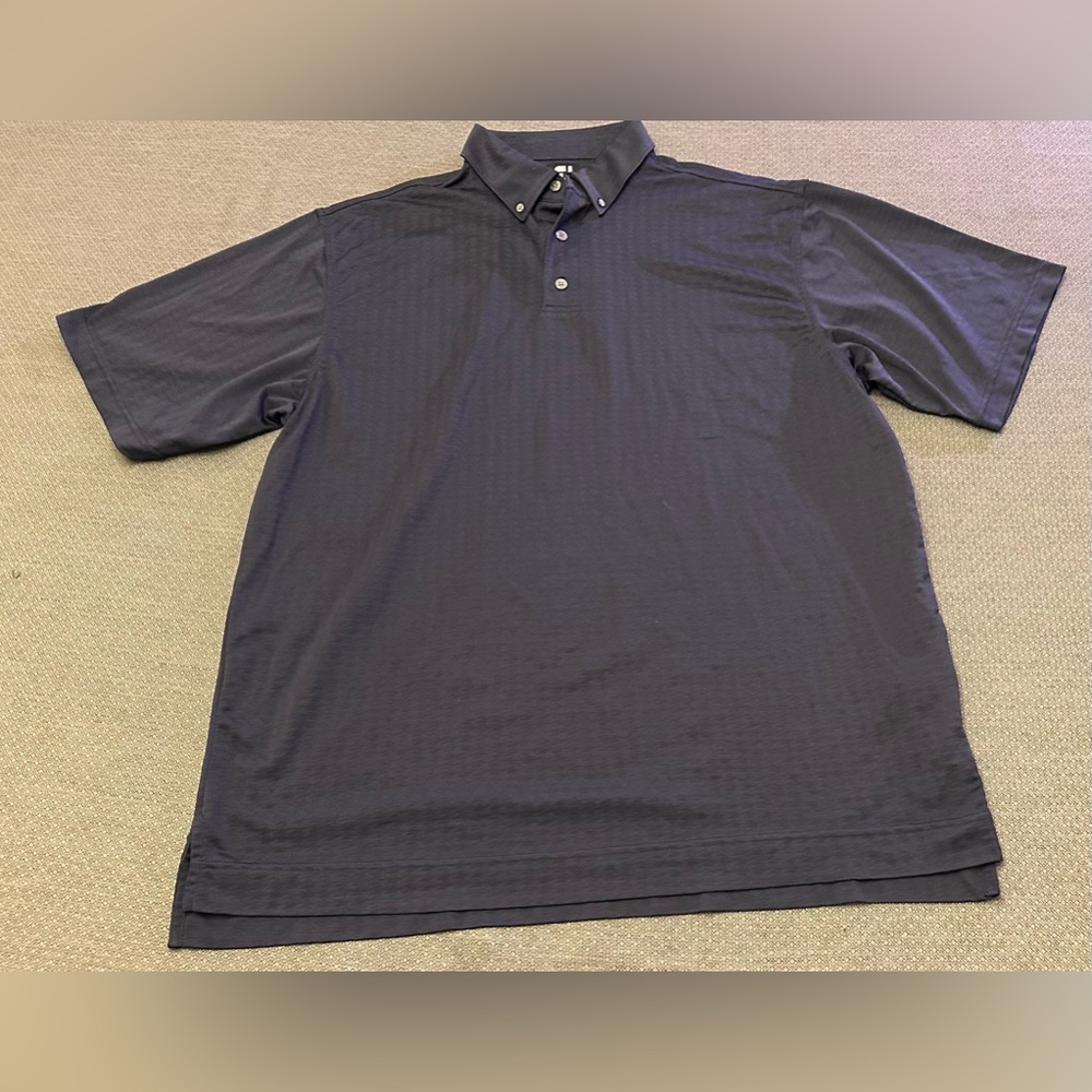 FootJoy black textured polo. Mens size large